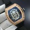 RM052-RG-Real-Tourbillon-EURF-Best-Edition-Skeleton-Skull-Dial-on-Black-Rubber-Strap Replica