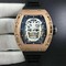 RM052-RG-Real-Tourbillon-EURF-Best-Edition-Skeleton-Skull-Dial-on-Black-Rubber-Strap Replica