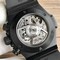 Big-Bang-Unico-45-5mm-SS-Ceramic-Bezel-Skeletonal-Dial-on-Black-Rubber-Strap-HUB1220 Replica
