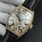 Casablanca-RG-Full-Paved-Diamonds-White-Black-Dial-on-Brown-Leather-Strap-MIYOTA-8215 Replica