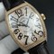 Casablanca-RG-Full-Paved-Diamonds-White-Black-Dial-on-Brown-Leather-Strap-MIYOTA-8215 Replica