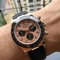 Rolex-Datona-116506-Ceramic-Bezel-Black-Rubber-Strap-Rose-Gold Replica