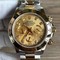 Rolex-Daytona-Gold-Dial-Diamond-on-SG-Strap Replica