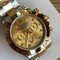 Rolex-Daytona-Gold-Dial-Diamond-on-SG-Strap Replica