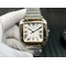 Santos-de-Cartier-40mm-SS-YG-GF-1-1-Best-Edition-White-Dial-on-YG-SmartLinks-Bracelet-MIYOTA-9015-V2 Replica