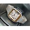 Santos-de-Cartier-40mm-SS-YG-GF-1-1-Best-Edition-White-Dial-on-YG-SmartLinks-Bracelet-MIYOTA-9015-V2 Replica
