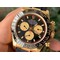 Daytona-116518-Paul-Newman-Noob-1-1-Best-Edition-YG-Plated-904L-SS-Case-Black-Gold-Dial-on-Black-Rubber-Strap-SA4130-V4 Replica