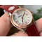 Happy-Sport-36mm-SS-OXF-1-1-Best-Edition-Pink-Dial-Diamonds-RG-Bezel-on-Red-Leather-Strap-A2892 Replica