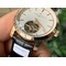 Traditionnelle-Tourbillon-YG-OXF-Best-Edition-White-Dial-on-Black-Leather-Strap Replica