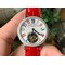 Color-Dreams-Tourbillon-SS-Diamond-Bezel-Arabic-Numerals-Markers-on-Red-Croco-Leather-Strap Replica