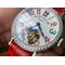 Color-Dreams-Tourbillon-SS-Diamond-Bezel-Arabic-Numerals-Markers-on-Red-Croco-Leather-Strap Replica
