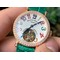 Color-Dreams-Tourbillon-RG-Diamond-Bezel-Arabic-Numerals-Markers-on-Green-Croco-Leather-Strap Replica