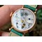 Color-Dreams-Tourbillon-RG-Diamond-Bezel-Arabic-Numerals-Markers-on-Green-Croco-Leather-Strap Replica