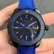 Aquaracer-Calibre-5-PVD-43mm-OXF-1-1-Best-Edition-Ceramic-Bezel-Black-Dial-on-Blue-Nylon-Strap-SW200 Replica