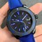 Aquaracer-Calibre-5-PVD-43mm-OXF-1-1-Best-Edition-Ceramic-Bezel-Black-Dial-on-Blue-Nylon-Strap-SW200 Replica