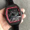 Vanguard-Automatic-Carbon-Black-Red-Carbon-Dial-on-Black-Nylon-Rubber-Strap-NH35A Replica