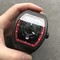 Vanguard-Automatic-Carbon-Black-Red-Carbon-Dial-on-Black-Nylon-Rubber-Strap-NH35A Replica