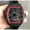 Vanguard-Automatic-Carbon-Black-Red-Carbon-Dial-on-Black-Nylon-Rubber-Strap-NH35A Replica