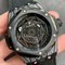Big-Bang-Unico-Sang-Bleu-Titanium-Black-HBF-Skeleton-Dial-on-Black-Gummy-Strap-HUB1213 Replica