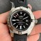 Avenger-GMT-SS-OXF-1-1-Best-Edition-Black-Dial-Stick-Markers-Diamonds-Bezel-on-Black-Rubber-Strap-A2836 Replica