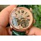 HOMMAGE-DOUBLE-FLYING-TOURBILLON-RG-JBF-GOLD-DIAL-ON-GREEN-CROCO-LEATHER-STRAP Replica