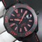 Aquaracer-Calibre-5-PVD-43mm-V6F-1-1-Best-Edition-Black-Red-Dial-on-Brown-Nylon-Strap-A2824 Replica