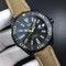 Aquaracer-Calibre-5-PVD-43mm-OXF-1-1-Best-Edition-Ceramic-Bezel-Black-Dial-on-Brown-Nylon-Strap-SW200 Replica
