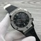 Hublot-Black-Diamond-Chrono-on-Black-Leather-Strap Replica