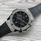 Hublot-Black-Diamond-Chrono-on-Black-Leather-Strap Replica