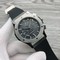 Hublot-Chrono-Silver-Hight-Version-On-Black-Rubber-Strap Replica