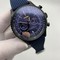 Breitling-Navitimer-Full-Black-High-Version-on-Blue-Rubber-Strap Replica
