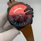 Diesel-Full-Black-On-Brown-Leather-Strap-Mega-Shief-Chameleon-Glass Replica
