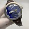 Diesel-Grey-Case-Blue-Dial-On-Brown-Leather-Strap Replica