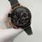 U-Boat-Gold-Case-Black-Gold-Dial-on-Black-Leather-Strap Replica