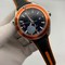 Omega-Seamaster-Black-Dial-Orange-Bezel Replica