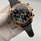Omega-Seamaster-Chrono-Black-Dial-Gold-Case-on-Black-Leather-Strap Replica