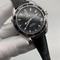 Omega-Seamaster-Chrono-Black-on-Black-Leather-Strap Replica