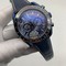 Omega-Speedmaster-Chrono-Blue-on-Blue-Leather-Strap Replica