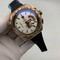 Tag-Heuer-White-Dial-Chrono-on-Black-Leather-Strap Replica