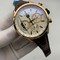 Tag-Heuer-White-Dial-Chrono-on-Black-Leather-Strap Replica