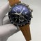 Tag-Heuer-Black-Dial-Chrono-on-Brown-Leather-Strap Replica
