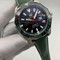 Tag-Heuer-Black-Dial-on-Green-Leather-Strap Replica