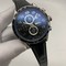 Tag-Heuer-Black-Dial-Chrono-on-Black-Leather-Strap Replica