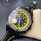 Royal-Oak-Offshore-Bumble-Bee-Forged-Carbon-1-1-JF-Best-Edition-on-Leather-Strap-7750-V2-w-Cyclops-and-DW-Mod Replica
