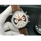 Top-Time-Chrono-SS-GF-1-1-Best-Edition-White-Dial-on-Brown-Leather-Strap Replica