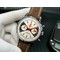 Top-Time-Chrono-SS-GF-1-1-Best-Edition-White-Dial-on-Brown-Leather-Strap Replica