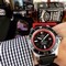 Breitling-Superocean-Black-Red-Dial-on-Black-Rubber-Strap Replica