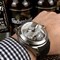 Coru-Babble-Case-Silver-Skull-on-Black-Leather-Strap Replica