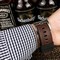 Coru-Babble-Case-Black-Skull-on-Brown-Leather-Strap Replica
