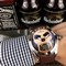 Corum-Babble-Case-Silver-Skull-on-Black-Leather-Strap Replica